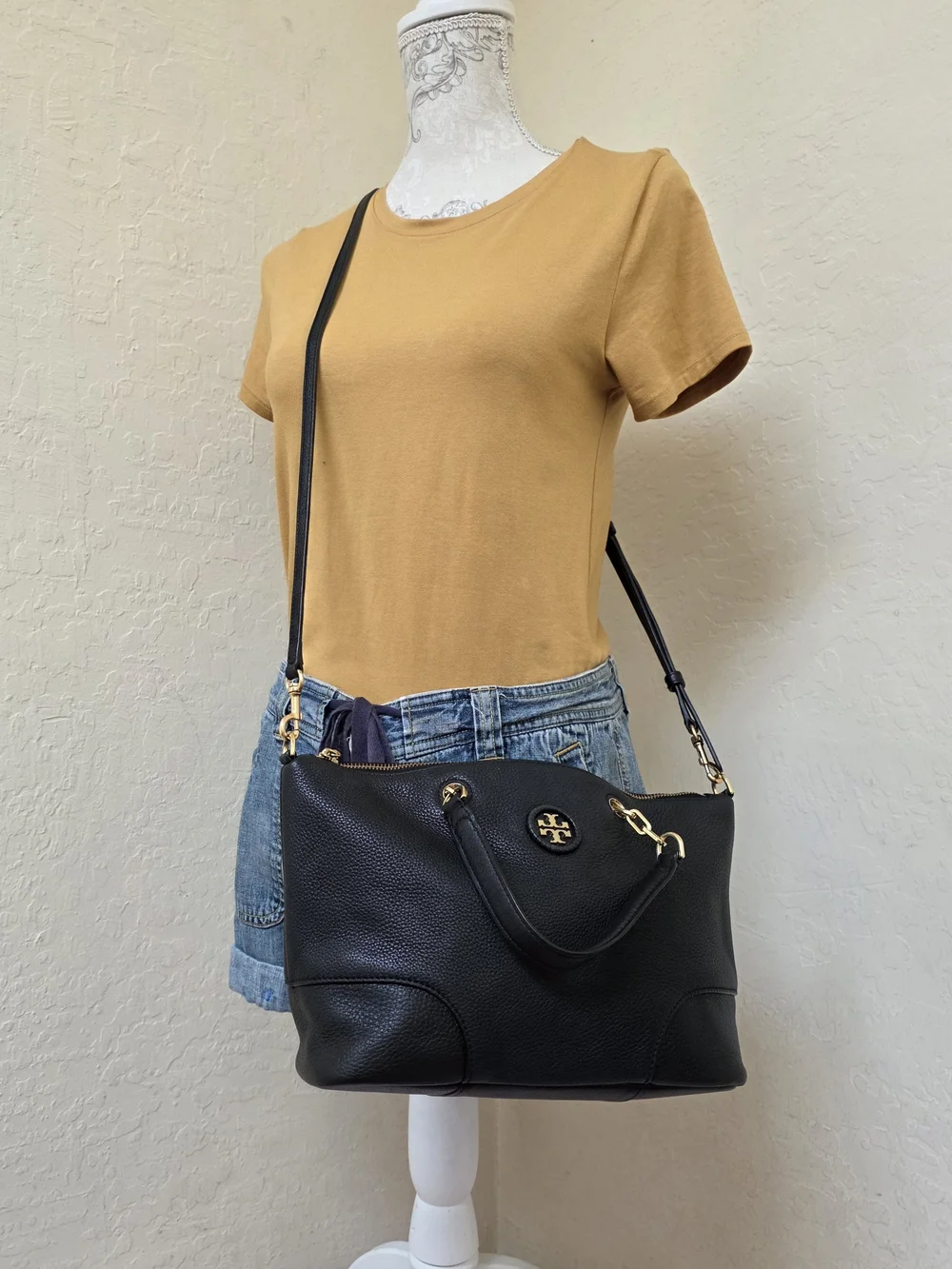 Tory Burch Handbag With Long Handle Small Tote Bag